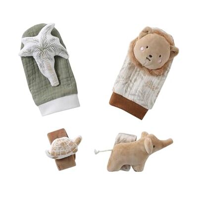 VERTBAUDET Anneaux de dentition pour mains et pieds Beige - Baby Rattles - Publicité VERTBAUDET Anneaux de dentition pour mains et pieds Beige - Baby Rattles - Publicité