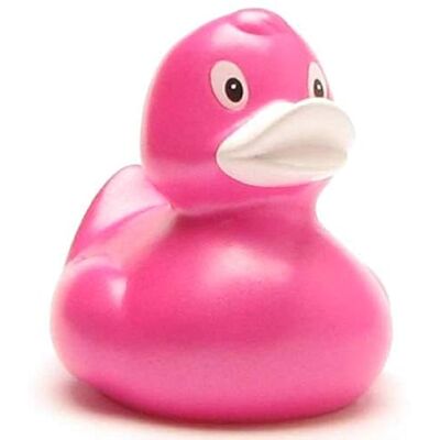 Duckshop Elena Canard de bain – Rose métallisé I Canard couineur I L : 9 cm - Publicité Duckshop Elena Canard de bain – Rose métallisé I Canard couineur I L : 9 cm - Publicité