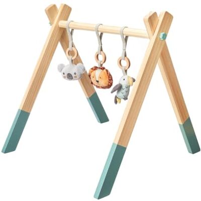 Nuby Animal Adventures Gym en Bois - Aire de Jeux - Publicité Nuby Animal Adventures Gym en Bois - Aire de Jeux - Publicité