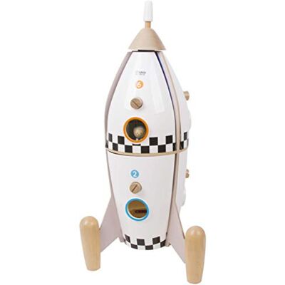 Classic World Fusée en bois blanc plastique garçon fille 3 4 5 6 ans Curiosité imaginaire jouet en bois 12 pièces - Publicité Classic World Fusée en bois blanc plastique garçon fille 3 4 5 6 ans Curiosité imaginaire jouet en bois 12 pièces - Publicité
