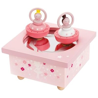 Trousselier Ballerines Boîte à Musique Dancing Idéal Cadeau de Naissance 2 Figurines Amovibles Fonctionnement Simple Musique Sonate au Clair de Lune de Beethoven Colori Rose - Publicité Trousselier Ballerines Boîte à Musique Dancing Idéal Cadeau de Naissance 2 Figurines Amovibles Fonctionnement Simple Musique Sonate au Clair de Lune de Beethoven Colori Rose - Publicité