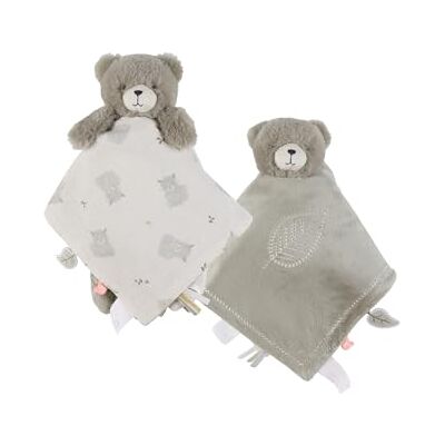 Noukie's NOUKIE’S Doudou réversible Jour et Nuit Ours Vert Orso Matière Veloudoux® et Gaze de Coton Bio Double Peluche éveil/Sommeil Idéal pour apaiser et accompagner bébé - Publicité Noukie's NOUKIE’S Doudou réversible Jour et Nuit Ours Vert Orso Matière Veloudoux® et Gaze de Coton Bio Double Peluche éveil/Sommeil Idéal pour apaiser et accompagner bébé - Publicité