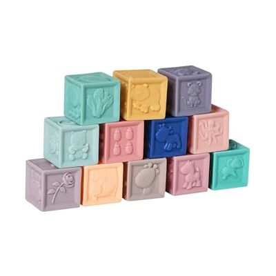 Vertbaudet Lot de 12 Cubes Souples Multicolore TU - Publicité Vertbaudet Lot de 12 Cubes Souples Multicolore TU - Publicité