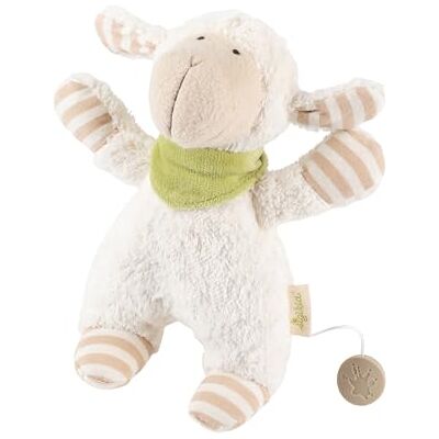 Sigikid , Fille et Garçon, Peluche Musicale Mouton, Green Collection, Blanc/Rose, 38887 - Publicité Sigikid , Fille et Garçon, Peluche Musicale Mouton, Green Collection, Blanc/Rose, 38887 - Publicité
