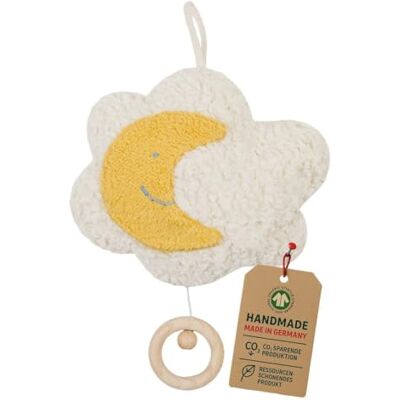 Efie — Bio doudou musical – nuage en coton 100% bio GOTS certifiée rembourrage de laine de mouton fabriqué en Allemagne Jouet durable pour bébé Mélodie „Berceuse de Brahms - Publicité Efie — Bio doudou musical – nuage en coton 100% bio GOTS certifiée rembourrage de laine de mouton fabriqué en Allemagne Jouet durable pour bébé Mélodie „Berceuse de Brahms - Publicité