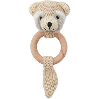 BIECO Hochet Singe Crocheté avec Anneau de Dentition en Bois - Publicité BIECO Hochet Singe Crocheté avec Anneau de Dentition en Bois - Publicité