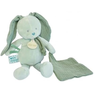 Baby Nat ' Pantin Lapin avec Doudou Vert Sauge 26 cm Peluche Bébé Dès la Naissance en Coton Doux et Tissu Lange Compagnon Nuit et Jouet Éveil Cadeau Naissance Mixte Lavable à 30° BN6118 - Publicité Baby Nat ' Pantin Lapin avec Doudou Vert Sauge 26 cm Peluche Bébé Dès la Naissance en Coton Doux et Tissu Lange Compagnon Nuit et Jouet Éveil Cadeau Naissance Mixte Lavable à 30° BN6118 - Publicité