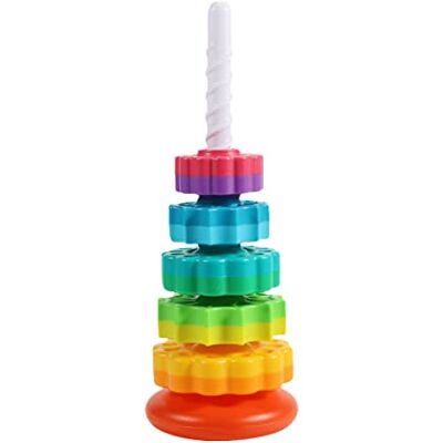 GETBSTOOP Jouets Empilables Tournants pour Enfants, Anneaux de Rotation Sensoriels pour Bébé, Roue Tourne-rings Arc-en-ciel, Jouet Éducatif Précoce pour le Développement Cérébral des Enfants dès 12 Mois+ - Publicité GETBSTOOP Jouets Empilables Tournants pour Enfants, Anneaux de Rotation Sensoriels pour Bébé, Roue Tourne-rings Arc-en-ciel, Jouet Éducatif Précoce pour le Développement Cérébral des Enfants dès 12 Mois+ - Publicité