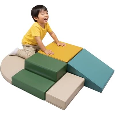 IGLU Soft Play Corner Climber Parcours de Motricité 5 Modules XL en Mousse pour Bébé et Enfant Blocs de Construction Souples Jeu d’Éveil Montessori et Toboggan d’Intérieur (Mer Pastel) - Publicité IGLU Soft Play Corner Climber Parcours de Motricité 5 Modules XL en Mousse pour Bébé et Enfant Blocs de Construction Souples Jeu d’Éveil Montessori et Toboggan d’Intérieur (Mer Pastel) - Publicité