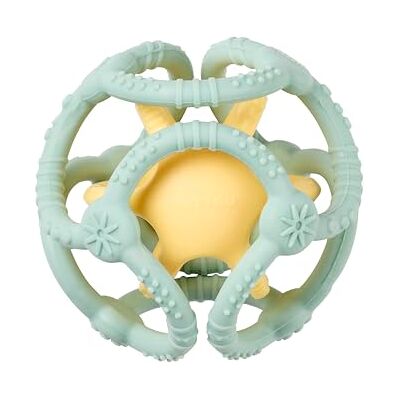 Nattou Balles en Silicone, Lot de 2, pour Saisir et Agripper, sans BPA, Ø 10 cm + 7 cm, Vegan, Silicone, Vert Pastel/Jaune - Publicité Nattou Balles en Silicone, Lot de 2, pour Saisir et Agripper, sans BPA, Ø 10 cm + 7 cm, Vegan, Silicone, Vert Pastel/Jaune - Publicité