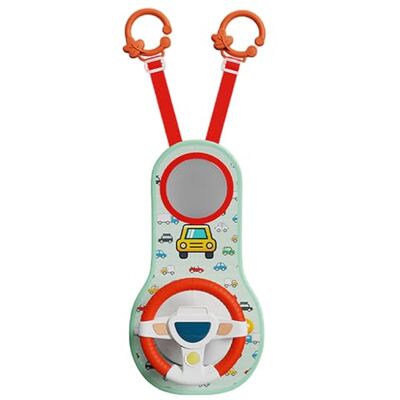 AwnsIMfreien Jouet de volant pour tout-petit pour siège de voiture, rotation à 360 °, jouet volant voiture avec miroir, musique, lumières et sons conduite, jouets poussette pour bébé, enfants pour ban - Publicité AwnsIMfreien Jouet de volant pour tout-petit pour siège de voiture, rotation à 360 °, jouet volant voiture avec miroir, musique, lumières et sons conduite, jouets poussette pour bébé, enfants pour ban - Publicité