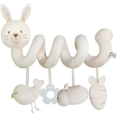 zingking Jouet Poussette Bebe, Jouet de Poussette pour Bébé, Animaux en Peluche en Spirale Suspendus de Berceau, d'activité sensorielle éducative grinche,Spirale d'activité bébé (Lapin) - Publicité zingking Jouet Poussette Bebe, Jouet de Poussette pour Bébé, Animaux en Peluche en Spirale Suspendus de Berceau, d'activité sensorielle éducative grinche,Spirale d'activité bébé (Lapin) - Publicité