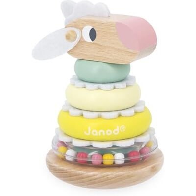 Janod Empilable Culbuto Mouton Jouet d'Eveil en Bois 2en 1-9 Pièces à Empiler Jouet Educatif Motricité Fine Certifié FSC Peinture à l'eau Dès 12 Mois - Publicité Janod Empilable Culbuto Mouton Jouet d'Eveil en Bois 2en 1-9 Pièces à Empiler Jouet Educatif Motricité Fine Certifié FSC Peinture à l'eau Dès 12 Mois - Publicité