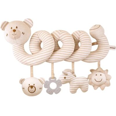 Lawnrden Jouet de poussette pour bébé Jouet de poussette pour bébé, animaux en peluche en spirale, jouets berceau suspendus avec anneaux dentition, sons BB et cloches, jouets sensoriels éducatifs préc - Publicité Lawnrden Jouet de poussette pour bébé Jouet de poussette pour bébé, animaux en peluche en spirale, jouets berceau suspendus avec anneaux dentition, sons BB et cloches, jouets sensoriels éducatifs préc - Publicité