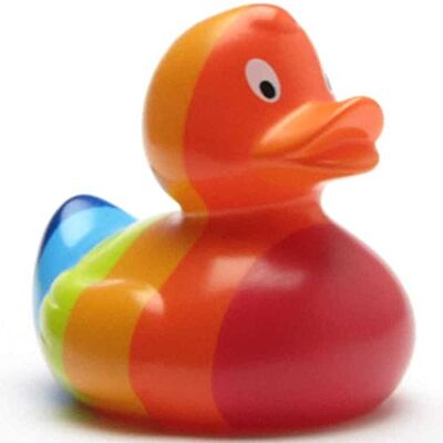 Duckshop I Pride Canard de bain arc-en-ciel I L : 9 cm - Publicité Duckshop I Pride Canard de bain arc-en-ciel I L : 9 cm - Publicité