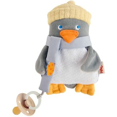 HABA Peluche Tétine Pingouin – Doudou Câlin avec Attache-Sucette pour Bébés dès la Naissance – Aide à l'Endormissement et Cadeau Baptême, 17 cm - Publicité HABA Peluche Tétine Pingouin – Doudou Câlin avec Attache-Sucette pour Bébés dès la Naissance – Aide à l'Endormissement et Cadeau Baptême, 17 cm - Publicité