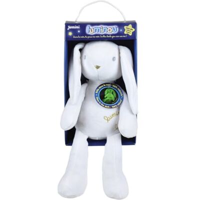 Jemini Peluche Lapin Luminou 30 cm Fonctionne sans Pile Tissu Luminou Doudou Qui Brille dans Le Noir Compagnon Nuit Enfant Veilleuse Peluche Bébé Idée Cadeau Dès la Naissance - Publicité Jemini Peluche Lapin Luminou 30 cm Fonctionne sans Pile Tissu Luminou Doudou Qui Brille dans Le Noir Compagnon Nuit Enfant Veilleuse Peluche Bébé Idée Cadeau Dès la Naissance - Publicité