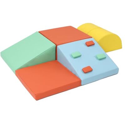 GarveeLife 5 PCS Parcours Motricité Bébé en Mousse EPE, Module Motricité Bébé Différentes Formes & Couleurs, pour 1 Ans+, pour Ramper/Grimper (Multicolore) - Publicité GarveeLife 5 PCS Parcours Motricité Bébé en Mousse EPE, Module Motricité Bébé Différentes Formes & Couleurs, pour 1 Ans+, pour Ramper/Grimper (Multicolore) - Publicité