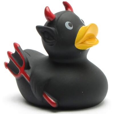 Duckshop Canard de Bain Diable Noir Canard de bano Canard de Plastique L: 8 cm - Publicité Duckshop Canard de Bain Diable Noir Canard de bano Canard de Plastique L: 8 cm - Publicité