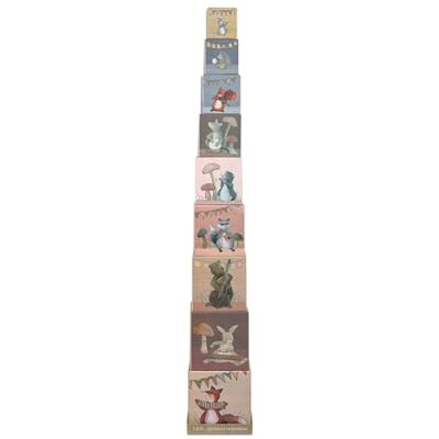 Egmont Toys Jeu de pyramides 4 designs à empiler et à compter (forêt, musicien, famille de lapins, dinosaures), 9 blocs en carton, jouets éducatifs à partir de 36 mois Apprentissage du comptage - Publicité Egmont Toys Jeu de pyramides 4 designs à empiler et à compter (forêt, musicien, famille de lapins, dinosaures), 9 blocs en carton, jouets éducatifs à partir de 36 mois Apprentissage du comptage - Publicité