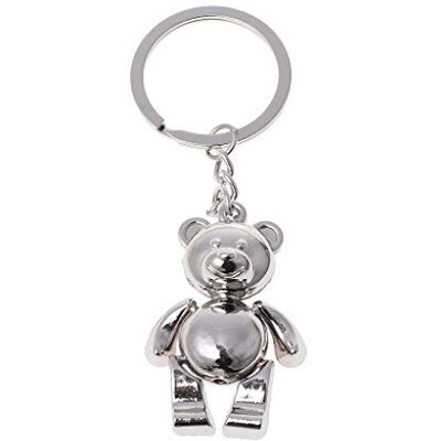 ERRORY Porte-clés ours mobile en métal Belle voiture pour porte-clés animal tendance Pendentif porte-bonheur à suspendre pour hommes et femmes - Publicité ERRORY Porte-clés ours mobile en métal Belle voiture pour porte-clés animal tendance Pendentif porte-bonheur à suspendre pour hommes et femmes - Publicité