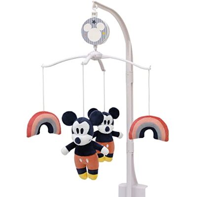 Disney Mickey et ses amis Mickey Mouse rouge et noir avec arc-en-ciel multicolore mobile musical - Publicité Disney Mickey et ses amis Mickey Mouse rouge et noir avec arc-en-ciel multicolore mobile musical - Publicité