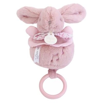 Doudou et Compagnie Boîte à Musique Lapin Doudou Rose Peluche DC4366 Anneau en Bois Doudou Veilleuse Berceuse pour Endormir Bébé Dès la Naissance Avec Boîte Cadeau Idée Cadeau Naissance - Publicité Doudou et Compagnie Boîte à Musique Lapin Doudou Rose Peluche DC4366 Anneau en Bois Doudou Veilleuse Berceuse pour Endormir Bébé Dès la Naissance Avec Boîte Cadeau Idée Cadeau Naissance - Publicité