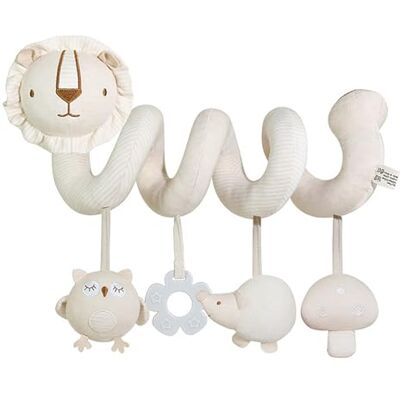 ZVD Jouet Poussette Bebe, Jouet de Poussette pour Bébé, Animaux en Peluche en Spirale Suspendus de Berceau, d'activité sensorielle éducative grinche,Spirale d'activité bébé (Lion) - Publicité ZVD Jouet Poussette Bebe, Jouet de Poussette pour Bébé, Animaux en Peluche en Spirale Suspendus de Berceau, d'activité sensorielle éducative grinche,Spirale d'activité bébé (Lion) - Publicité