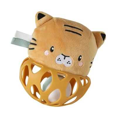 Vertbaudet Jouet Bébé Hochet Éveil Balle en Silicone jaune TU sonore, jeu, enfant, préhension - Publicité Vertbaudet Jouet Bébé Hochet Éveil Balle en Silicone jaune TU sonore, jeu, enfant, préhension - Publicité