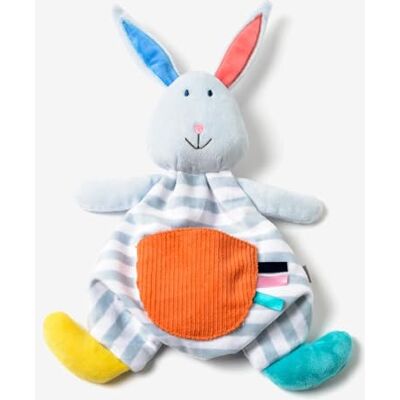 oxybul Doudou Lapin rayé gris Naissance et plus Naissance et plus - Publicité oxybul Doudou Lapin rayé gris Naissance et plus Naissance et plus - Publicité