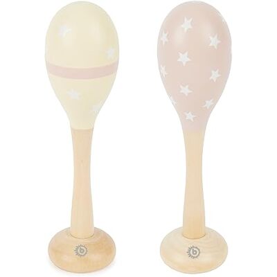 BIECO Hochet Bebe en bois Rose de rêve Lot de 2 19 cm Maracas Bébé Hochet bébé Hochet bebe 1 mois Jouet bebe 2 mois Hochet bebe 3 mois Bâton de pluie Baton de pluie bébé - Publicité BIECO Hochet Bebe en bois Rose de rêve Lot de 2 19 cm Maracas Bébé Hochet bébé Hochet bebe 1 mois Jouet bebe 2 mois Hochet bebe 3 mois Bâton de pluie Baton de pluie bébé - Publicité