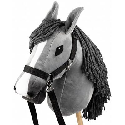 Handlosfera Skippi - Cheval de jeu, Gris, Fait main - Publicité Handlosfera Skippi - Cheval de jeu, Gris, Fait main - Publicité