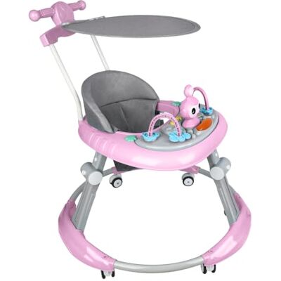 HUOLE Trotteur avec ensemble de jeu et tapis de sol Aide à la marche robuste avec 5 positions réglables Idéal comme aide à la marche pour les premiers pas de votre enfant -70 * 70 * 91cm- Rose - Publicité HUOLE Trotteur avec ensemble de jeu et tapis de sol Aide à la marche robuste avec 5 positions réglables Idéal comme aide à la marche pour les premiers pas de votre enfant -70 * 70 * 91cm- Rose - Publicité