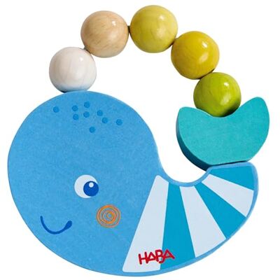 HABA Hochet Baleine à Saisir – Jouet en bois & hochet bébé dès 6 mois – Jouet Montessori pour développer la motricité fine – Idée cadeau de naissance & éveil - Publicité HABA Hochet Baleine à Saisir – Jouet en bois & hochet bébé dès 6 mois – Jouet Montessori pour développer la motricité fine – Idée cadeau de naissance & éveil - Publicité