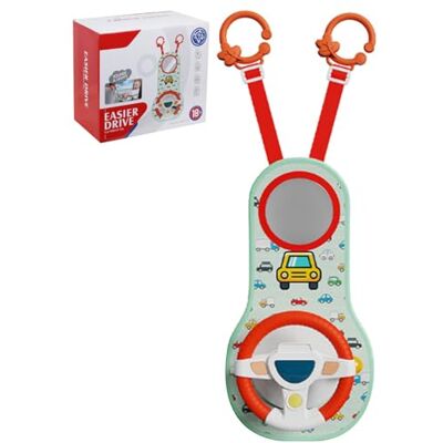 Vistnale Jouet de Volant pour bébé, Jouets de siège Voiture orientés vers l'arrière, Jouet Volant pour bébé à Rotation à 360 ° avec Miroir, Musique, lumières et Sons Conduite, Enfants 12 Mois et p - Publicité Vistnale Jouet de Volant pour bébé, Jouets de siège Voiture orientés vers l'arrière, Jouet Volant pour bébé à Rotation à 360 ° avec Miroir, Musique, lumières et Sons Conduite, Enfants 12 Mois et p - Publicité