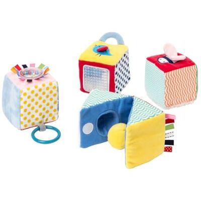 oxybul 4 Cubes d'éveil en Tissu 6 Mois 2 Ans - Publicité oxybul 4 Cubes d'éveil en Tissu 6 Mois 2 Ans - Publicité