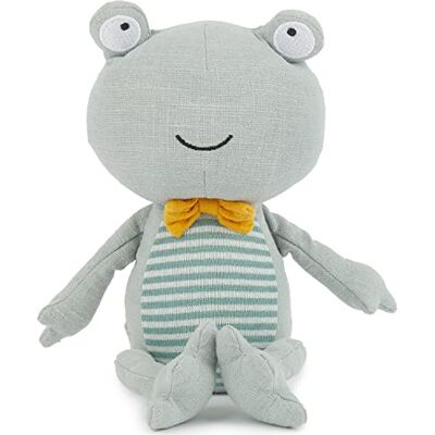BIECO Peluche Grenouille 20 cm Lin Doudou bébé Doudou bébé Fille & garçon Stuffed Animal Grenouille en Tissu Lin - Publicité BIECO Peluche Grenouille 20 cm Lin Doudou bébé Doudou bébé Fille & garçon Stuffed Animal Grenouille en Tissu Lin - Publicité
