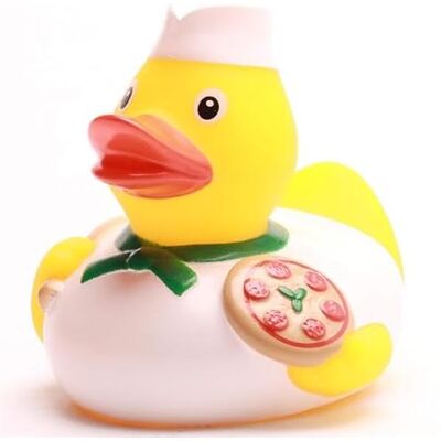 Duckshop I Canard de bain Pizza Boulanger I Canard couineur I Canard de bain L : 8,5 cm I Cadeau pour les amateurs I Cadeau pour les collectionneurs - Publicité Duckshop I Canard de bain Pizza Boulanger I Canard couineur I Canard de bain L : 8,5 cm I Cadeau pour les amateurs I Cadeau pour les collectionneurs - Publicité