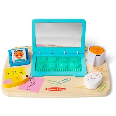 Melissa & Doug Bureau D'Activités Sensoriel Jouet en Bois Jeu D'Éveil Montessori Jeu D'Imitation Enfant Jouet D'Activité, De Développement Et Apprentissage Dès 3 Ans - Publicité Melissa & Doug Bureau D'Activités Sensoriel Jouet en Bois Jeu D'Éveil Montessori Jeu D'Imitation Enfant Jouet D'Activité, De Développement Et Apprentissage Dès 3 Ans - Publicité