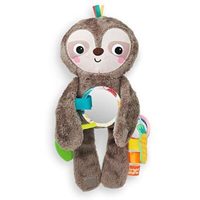 Bright Starts , Paresseux en Peluche Ultra Doux, Jouets d'Eveil pour Poussettes, Idéal pour les Nouveaux-Nés - Publicité Bright Starts , Paresseux en Peluche Ultra Doux, Jouets d'Eveil pour Poussettes, Idéal pour les Nouveaux-Nés - Publicité