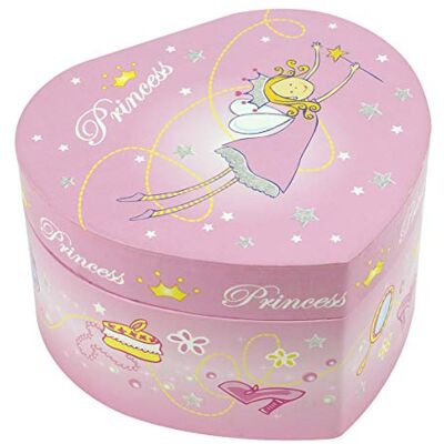 Trousselier Princesse Boîte à Bijoux Musicale Idéal Cadeau Jeune Fille Musique Sérénade de Schubert Colori Rose - Publicité Trousselier Princesse Boîte à Bijoux Musicale Idéal Cadeau Jeune Fille Musique Sérénade de Schubert Colori Rose - Publicité