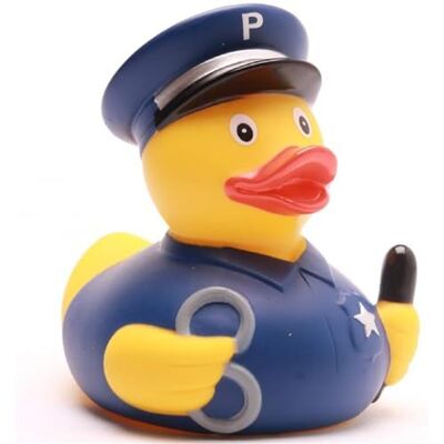 Duckshop Canard de bain policier I Canard couineur I I L : 8,5 cm - Publicité Duckshop Canard de bain policier I Canard couineur I I L : 8,5 cm - Publicité