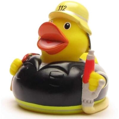Duckshop Canard de Bain grinçant Motif Pompiers 112 I avec Porte clés Canard de Bain dans Le Set - Publicité Duckshop Canard de Bain grinçant Motif Pompiers 112 I avec Porte clés Canard de Bain dans Le Set - Publicité