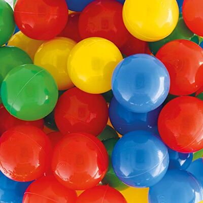 BIECO 22000525 250 boules colorées, environ 6 cm, multicolore - Publicité BIECO 22000525 250 boules colorées, environ 6 cm, multicolore - Publicité