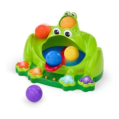 Bright Starts Jouet Balle Grenouille Poppin' Ball – Jouet de Lancement, Rebond et Rampe, pour Le Rampement et la Poursuite, Unisexe, 6 Mois+ - Publicité Bright Starts Jouet Balle Grenouille Poppin' Ball – Jouet de Lancement, Rebond et Rampe, pour Le Rampement et la Poursuite, Unisexe, 6 Mois+ - Publicité