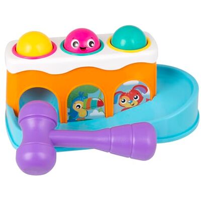 Playgro Bop 'N Roll Ramp, Banc à marteler, Jouet éducatif, Cadeau pour Filles et garçons, Animaux rigolos, à partir de 12 Mois - Publicité Playgro Bop 'N Roll Ramp, Banc à marteler, Jouet éducatif, Cadeau pour Filles et garçons, Animaux rigolos, à partir de 12 Mois - Publicité