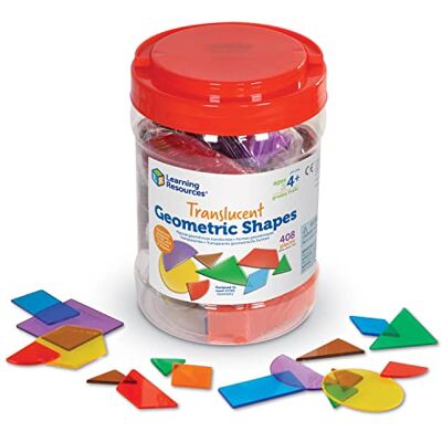 Learning Resources Formes Géométriques 2D Translucides (7 Couleurs) – Jeu Éducatif Enfant 4 Ans et +, Apprentissage des Formes et des Couleurs, Seau de Rangement - Publicité Learning Resources Formes Géométriques 2D Translucides (7 Couleurs) – Jeu Éducatif Enfant 4 Ans et +, Apprentissage des Formes et des Couleurs, Seau de Rangement - Publicité