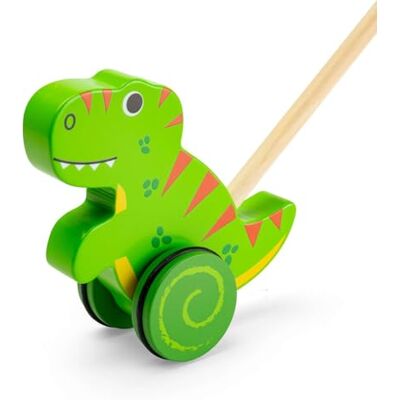 Bigjigs Toys Jouet à Pousser (T-Rex) - Publicité Bigjigs Toys Jouet à Pousser (T-Rex) - Publicité