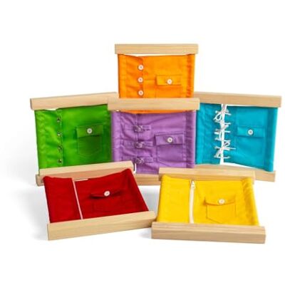 Bigjigs Toys Cadres d’Attache 6 pièces pour Apprendre à s’Habiller, Tableaux d’activités en Bois, éducatifs & éco-responsables, Cadeaux Montessori pour Tout-Petits & Enfants, dès 3 Ans - Publicité Bigjigs Toys Cadres d’Attache 6 pièces pour Apprendre à s’Habiller, Tableaux d’activités en Bois, éducatifs & éco-responsables, Cadeaux Montessori pour Tout-Petits & Enfants, dès 3 Ans - Publicité