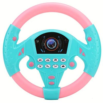 Mrisata Outil de Volant, Jouet Simulé de Conduite de Voiture avec Lumière et Musique pour Enfants, Volant pour Enfants, Jouets de Siège de Conduite, Jouets éducatifs D'apprentissage(Rose bleu) - Publicité Mrisata Outil de Volant, Jouet Simulé de Conduite de Voiture avec Lumière et Musique pour Enfants, Volant pour Enfants, Jouets de Siège de Conduite, Jouets éducatifs D'apprentissage(Rose bleu) - Publicité